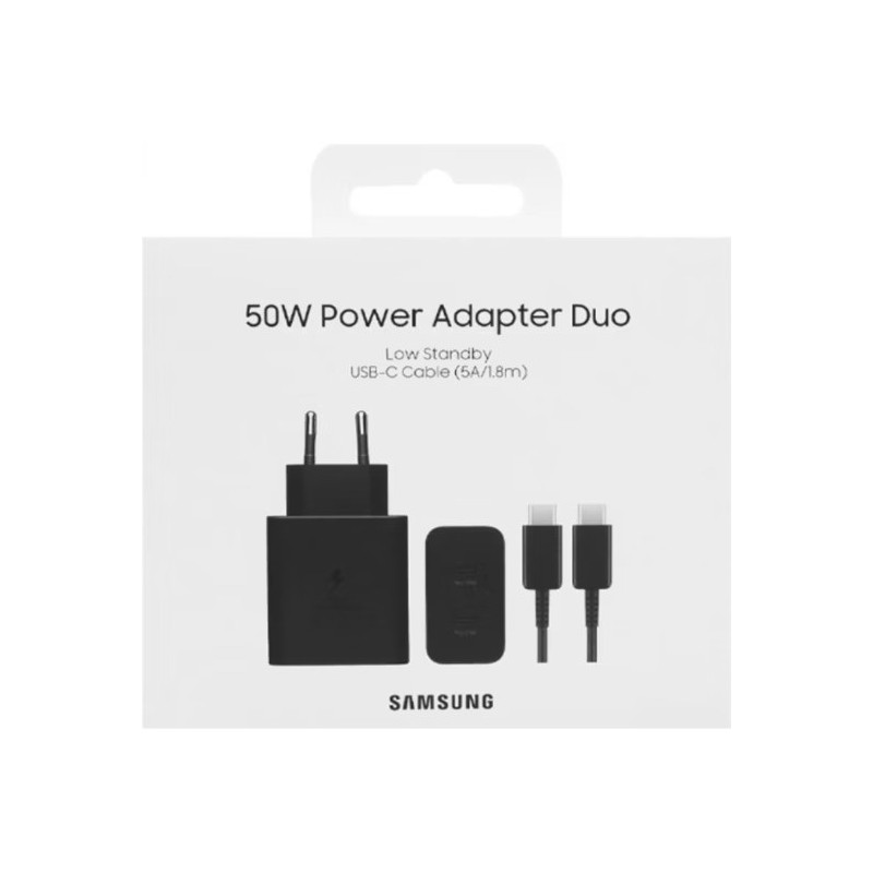 50W Duo Power Adapter + Cable Retail Package Original