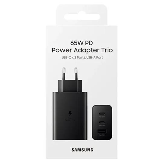 65W Trio Power Adapter Retail Package Original