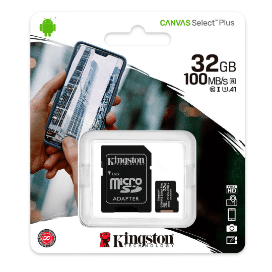 Kingston Micro-SD Memory Card 32GB Class 10