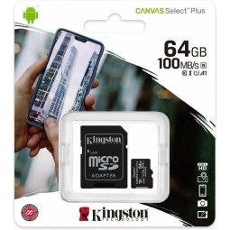 Kingston Micro-SD Memory Card 64GB Class 10