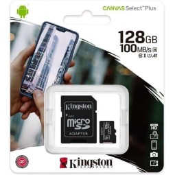 Kingston Micro-SD Memory Card 128GB Class 10