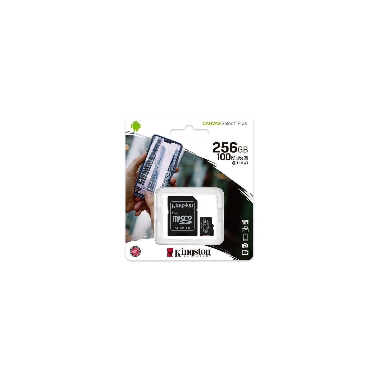 Kingston Micro-SD Memory Card 256GB Class 10
