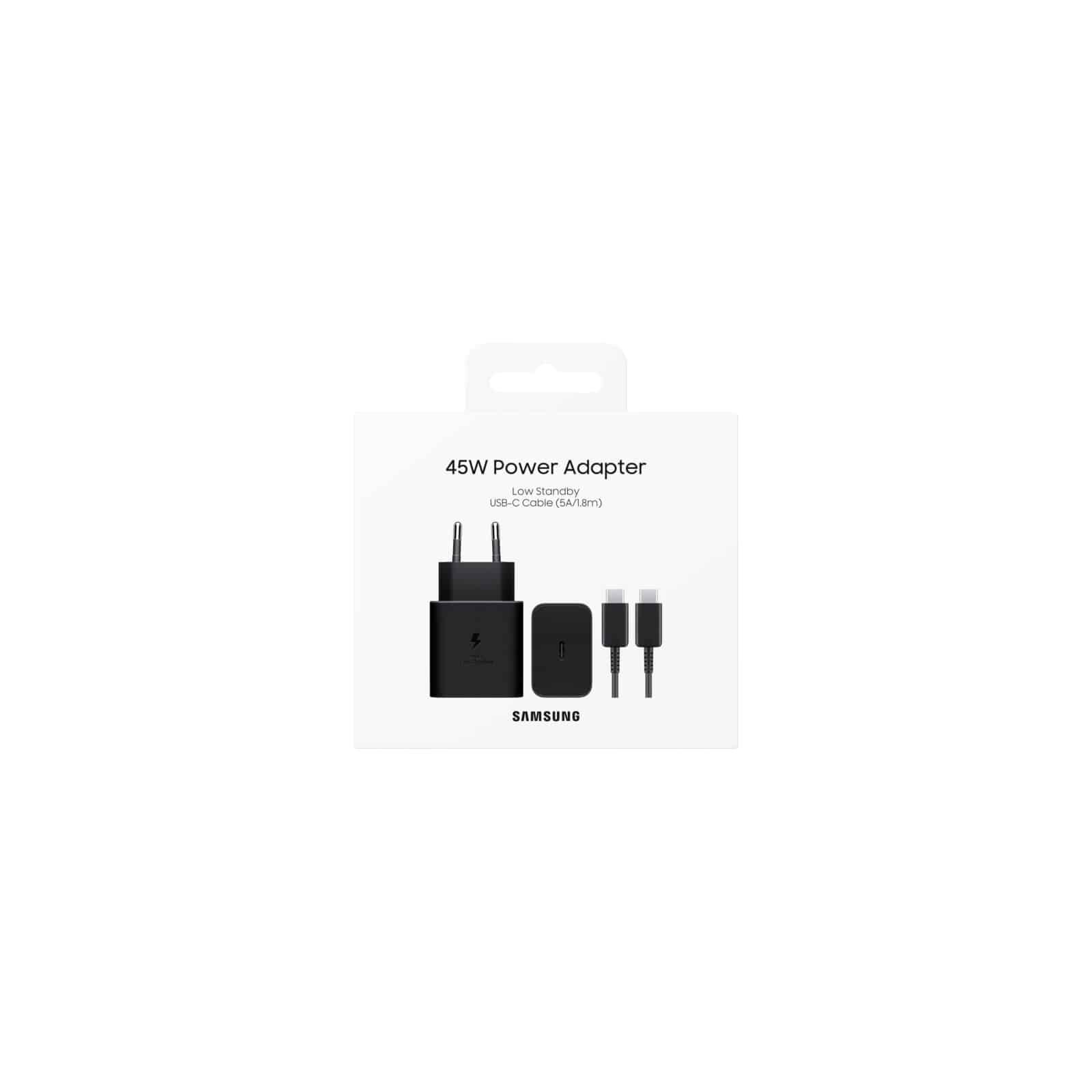 45W USB-C Power Adapter + Cable Retail Package Original