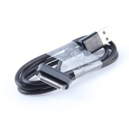 30 Pin to USB Cable Black (1m) Bulk aftermarket
